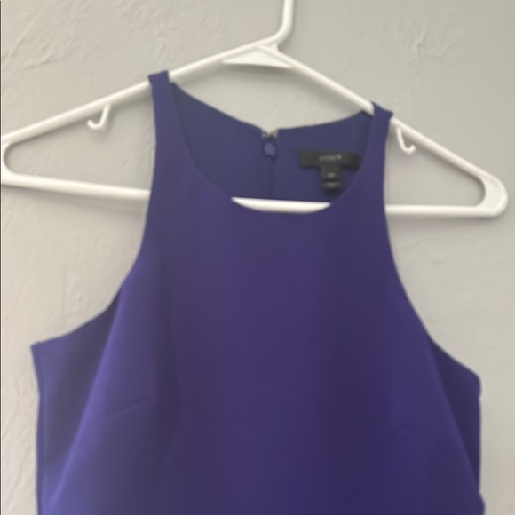 J. Crew Blue Sheath Halter Cocktail Dress 102 - Picture 2 of 13